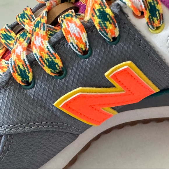 New Balance 574 Gray Neon Size 8 - Picture 9 of 9